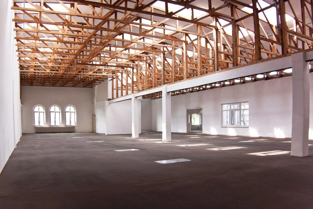 Sanierter Dachstuhl des Schwankhauses
